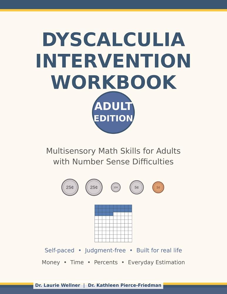 Dyscalculia Intervention Workbook - Adults cover