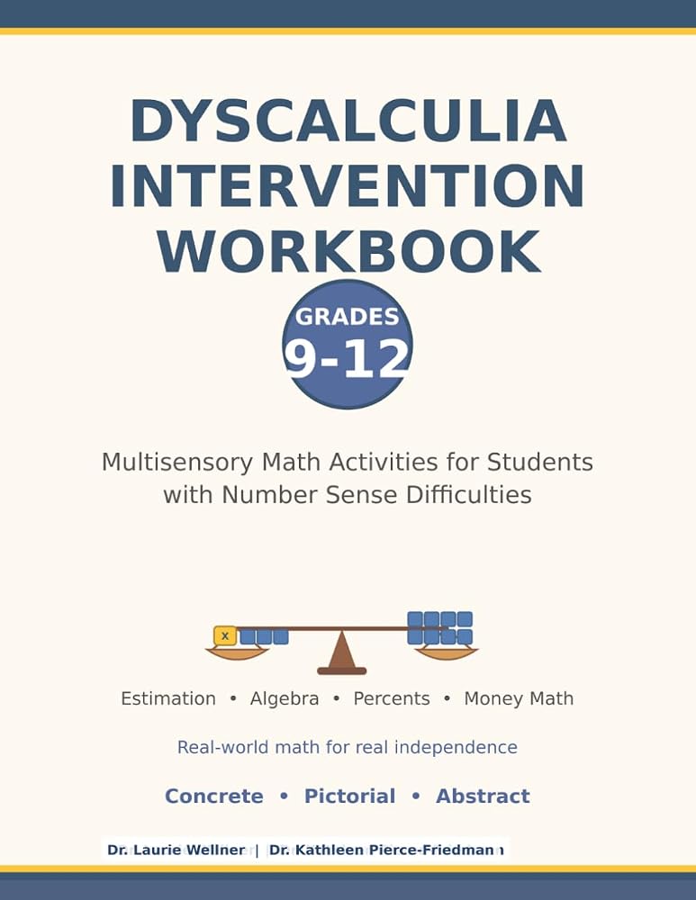 Dyscalculia Intervention Workbook - Grades 9-12 cover